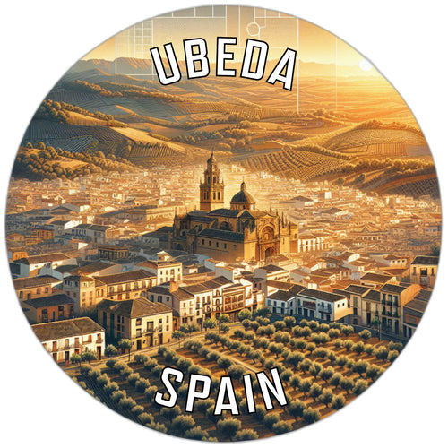Ubeda Spain Souvenir Die Cut Flat Magnet 2-Inch