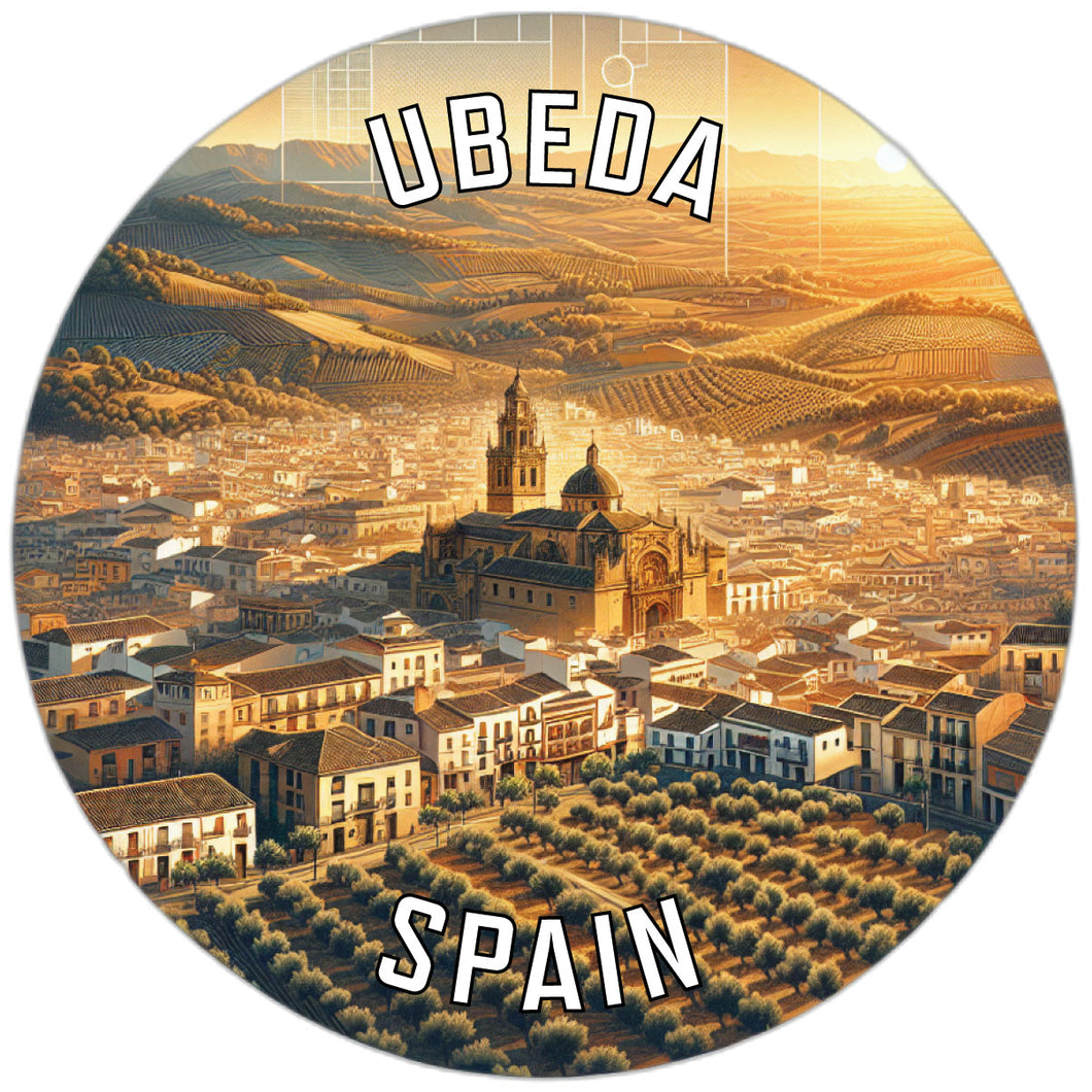 Ubeda Spain Souvenir Die Cut Flat Magnet 2-Inch