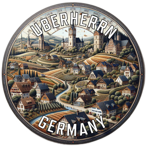 Uberherrn Germany Souvenir Vinyl Decal Sticker 6-Inch