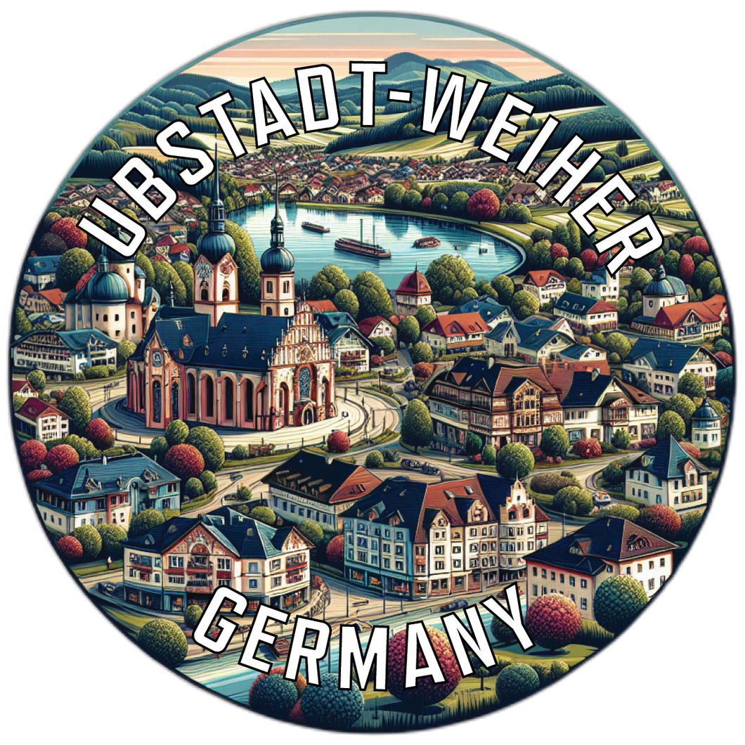 Ubstadt Weiher Germany Souvenir Die Cut Flat Magnet 2-Inch