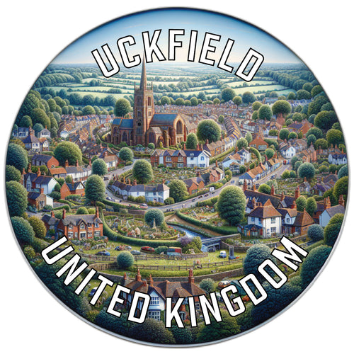 Uckfield United Kingdom Souvenir Die Cut Flat Magnet 6-Inch