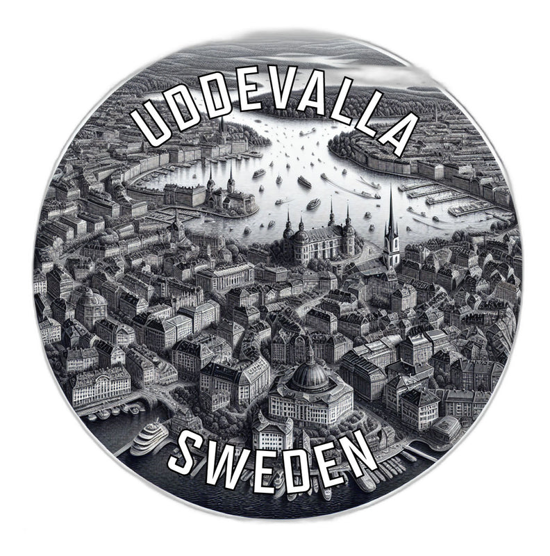Uddevalla Sweden Souvenir Die Cut Flat Magnet 2-Inch