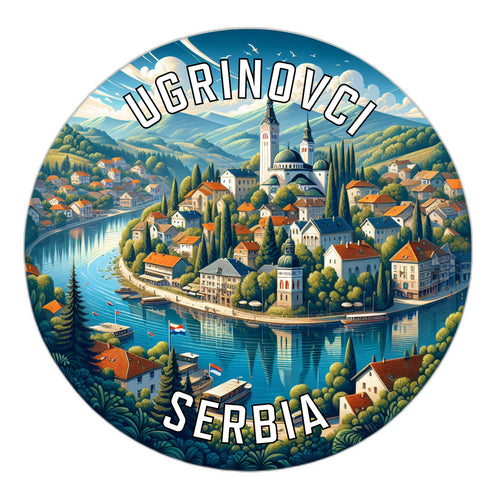 Ugrinovci Serbia Souvenir Vinyl Decal Sticker 6-Inch