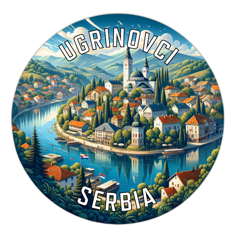 Ugrinovci Serbia Souvenir Die Cut Flat Magnet 6-Inch