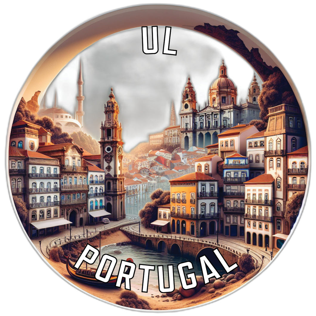 Ul Portugal Souvenir Die Cut Flat Magnet 2-Inch