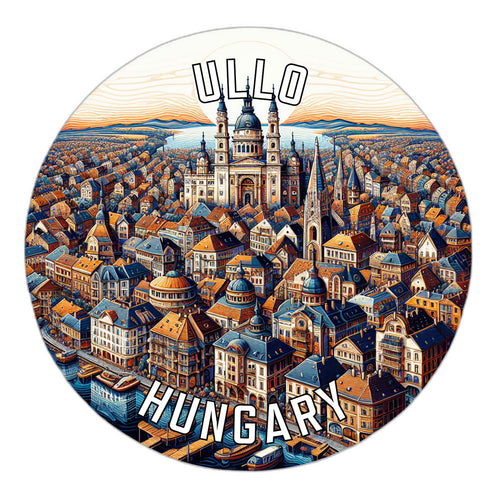 Ullo Hungary Souvenir Vinyl Decal Sticker 2-Inch