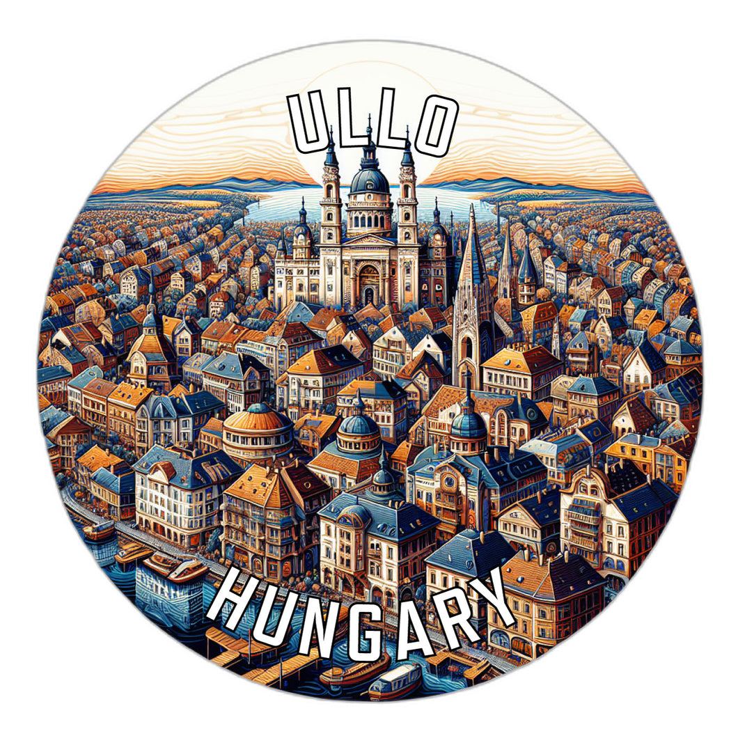 Ullo Hungary Souvenir Vinyl Decal Sticker 2-Inch