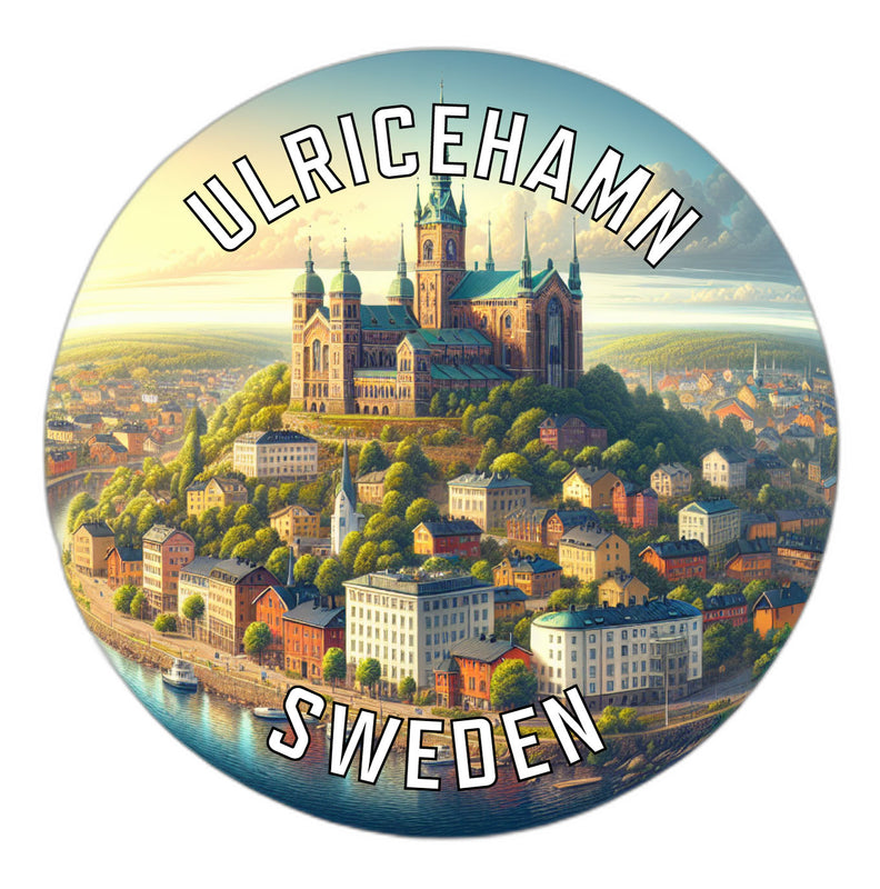Ulricehamn Sweden Souvenir Die Cut Flat Magnet 6-Inch