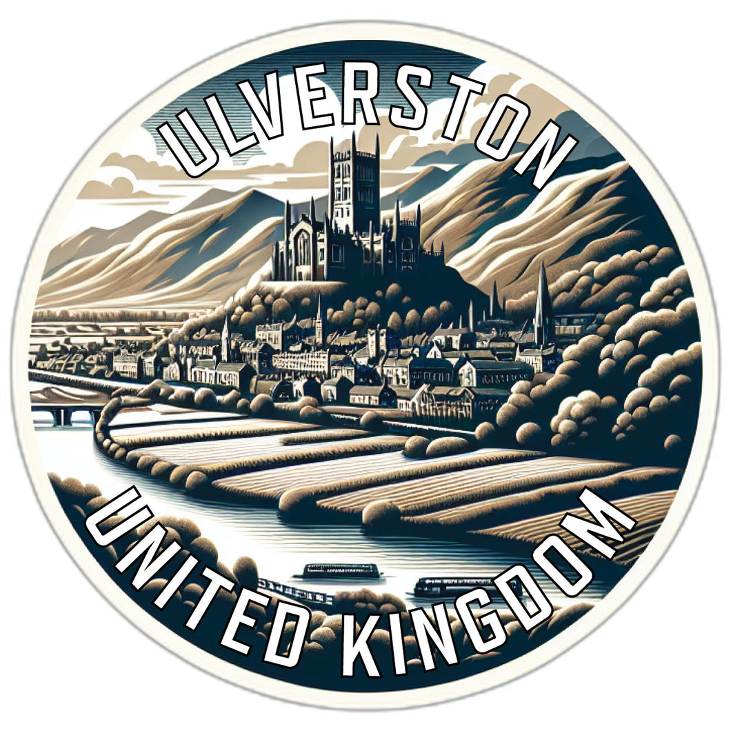 Ulverston United Kingdom Souvenir Die Cut Flat Magnet 2-Inch