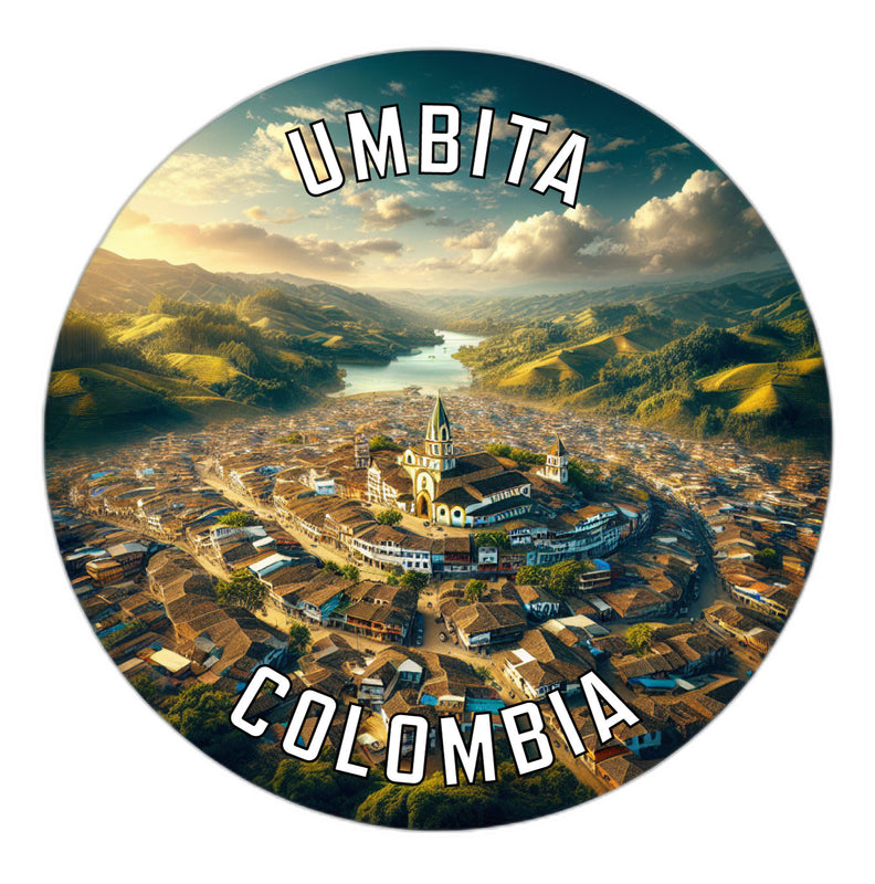 Umbita Colombia Souvenir Die Cut Flat Magnet 6-Inch