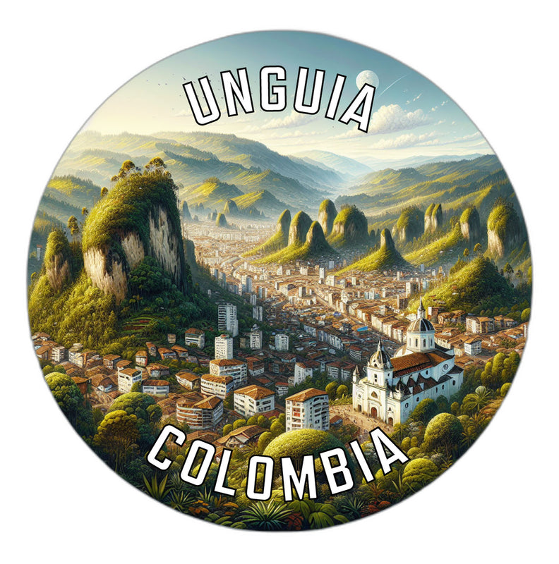 Unguia Colombia Souvenir Die Cut Flat Magnet 2-Inch