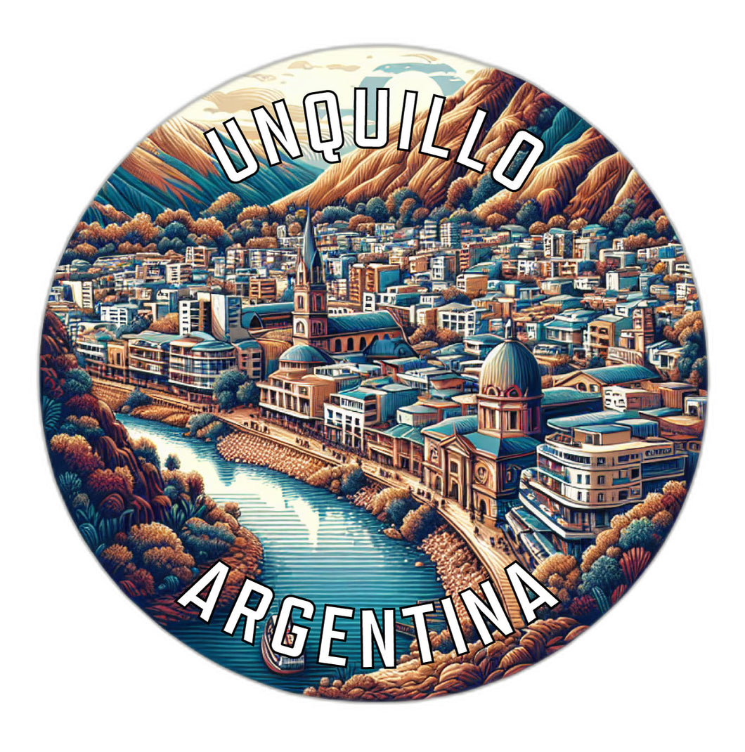 Unquillo Argentina Souvenir Die Cut Flat Magnet 3-Inch