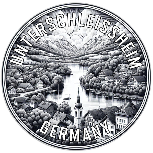 Unterschleissheim Germany Souvenir Die Cut Flat Magnet 2-Inch
