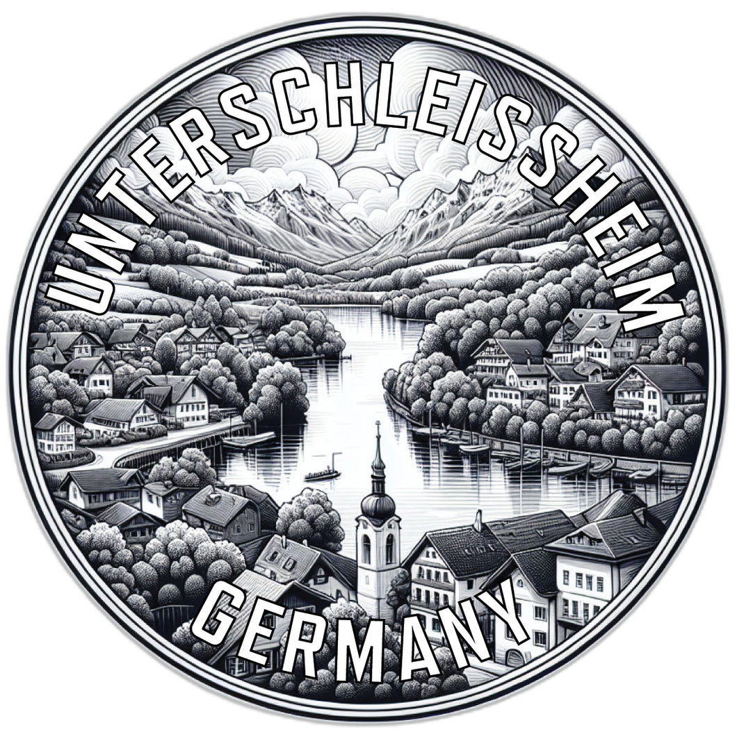 Unterschleissheim Germany Souvenir Die Cut Flat Magnet 2-Inch