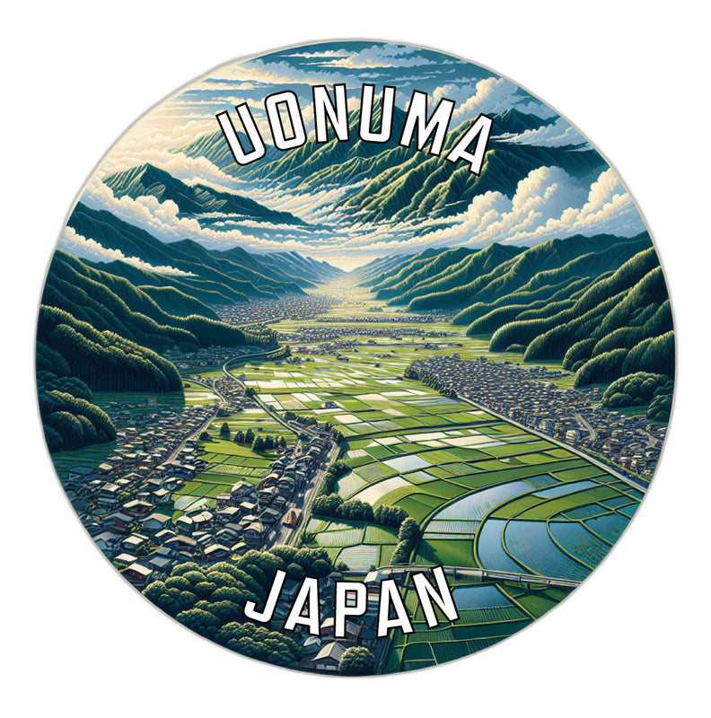 Uonuma Japan Souvenir Die Cut Flat Magnet 6-Inch