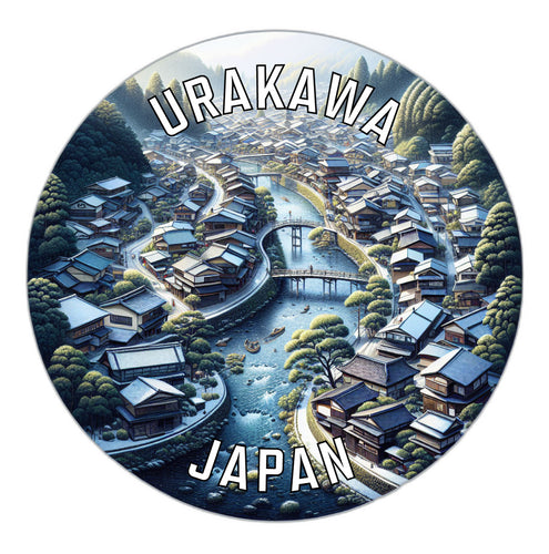 Urakawa Japan Souvenir Vinyl Decal Sticker 6-Inch