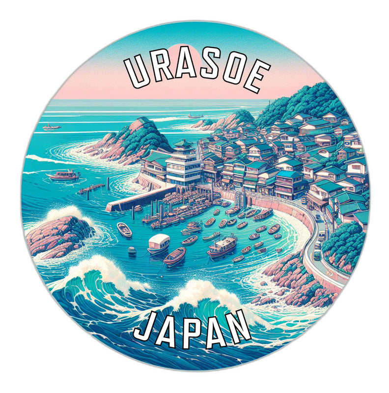 Urasoe Japan Souvenir Die Cut Flat Magnet 2-Inch