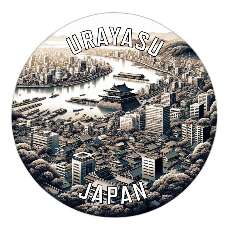 Urayasu Japan Souvenir Die Cut Flat Magnet 6-Inch