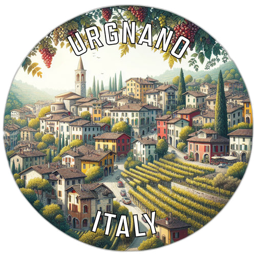 Urgnano Italy Souvenir Die Cut Flat Magnet 2-Inch