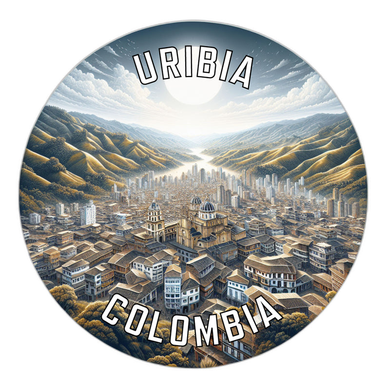 Uribia Colombia Souvenir Die Cut Flat Magnet 2-Inch