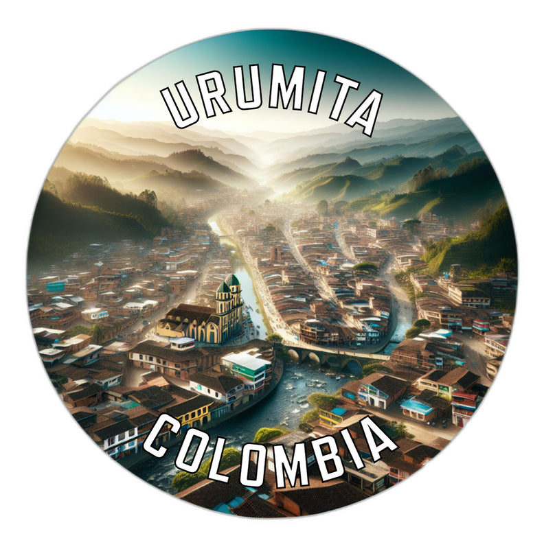 Urumita Colombia Souvenir Die Cut Flat Magnet 2-Inch