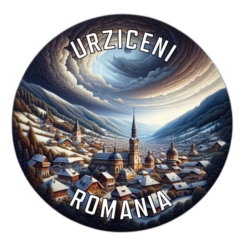 Urziceni Romania Souvenir Die Cut Flat Magnet 2-Inch