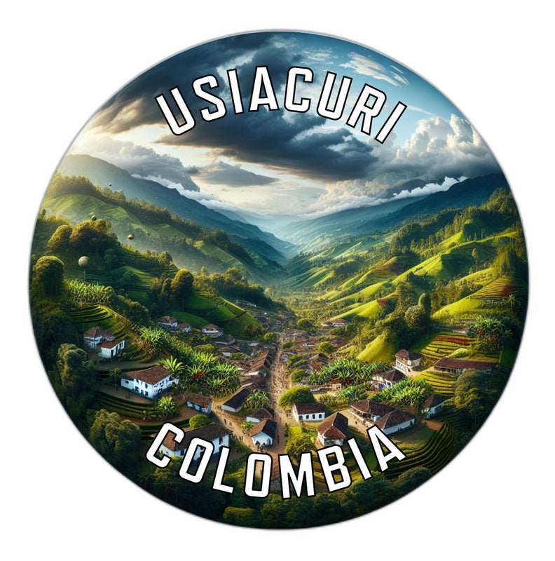 Usiacuri Colombia Souvenir Die Cut Flat Magnet 2-Inch