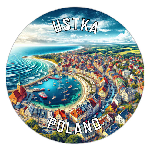 Ustka Poland Souvenir Vinyl Decal Sticker 2-Inch