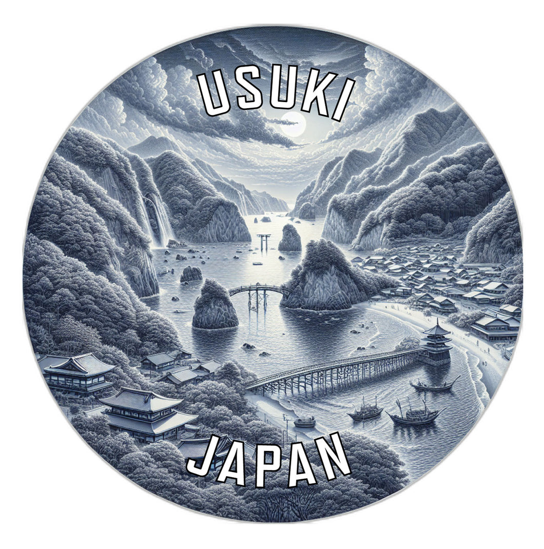 Usuki Japan Souvenir Vinyl Decal Sticker 6-Inch