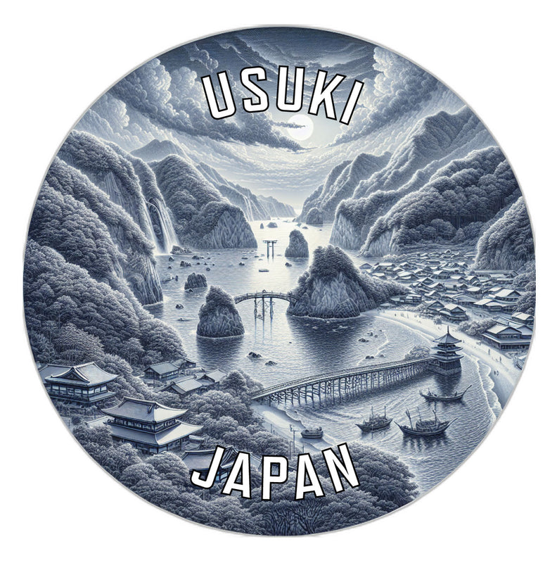 Usuki Japan Souvenir Vinyl Decal Sticker 6-Inch