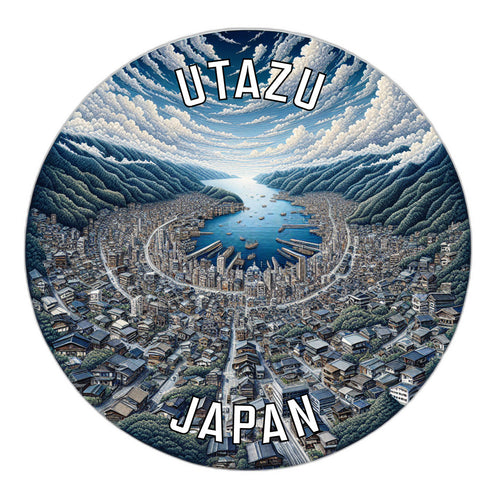 Utazu Japan Souvenir Vinyl Decal Sticker 6-Inch