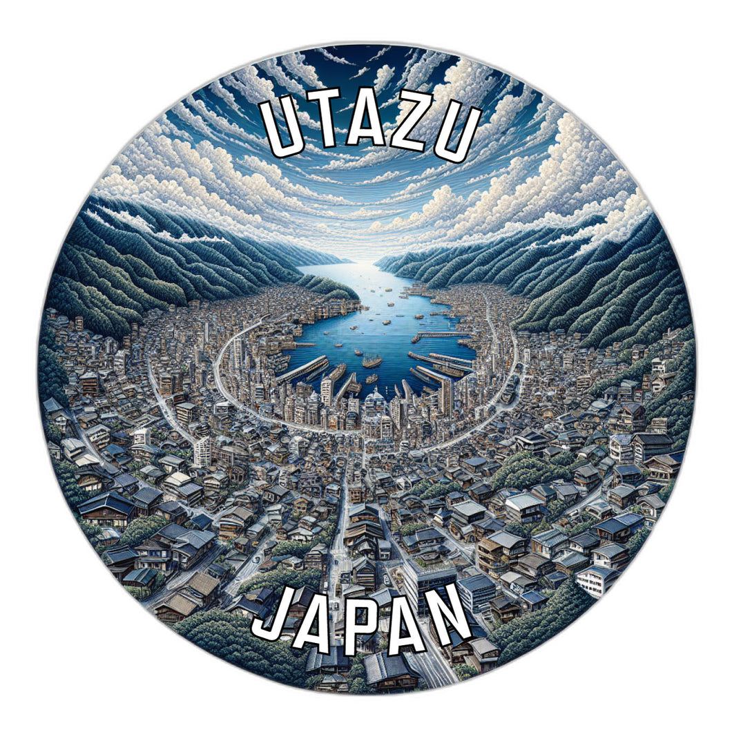 Utazu Japan Souvenir Vinyl Decal Sticker 6-Inch