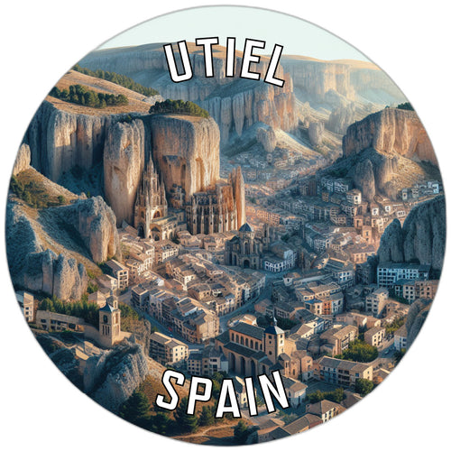 Utiel Spain Souvenir Die Cut Flat Magnet 2-Inch
