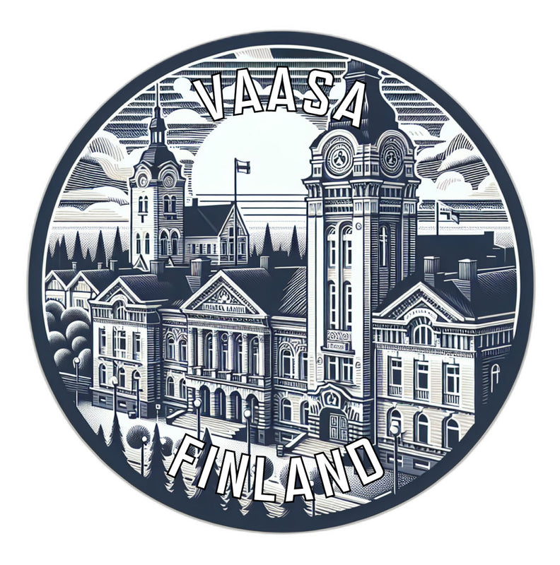 Vaasa Finland Souvenir Die Cut Flat Magnet 2-Inch