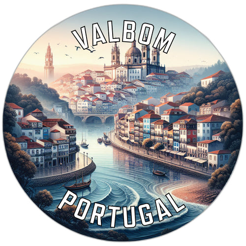 Valbom Portugal Souvenir Die Cut Flat Magnet 6-Inch