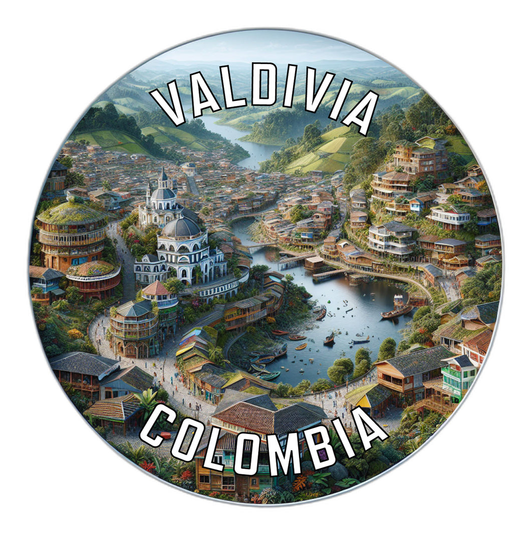 Valdivia Colombia Souvenir Vinyl Decal Sticker 2-Inch