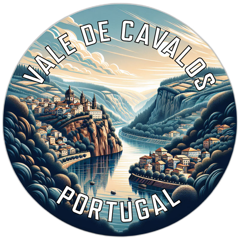 Vale de Cavalos Portugal Souvenir Die Cut Flat Magnet 2-Inch
