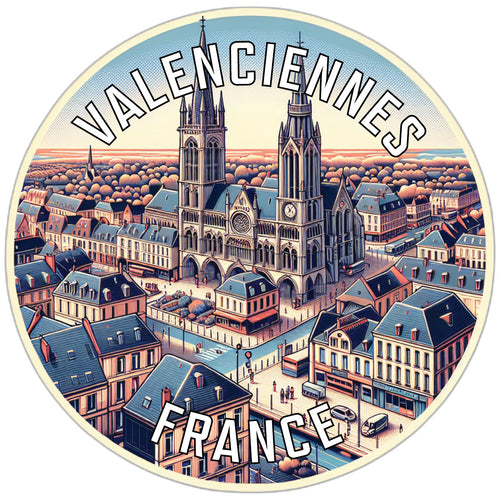 Valenciennes France Souvenir Vinyl Decal Sticker 6-Inch