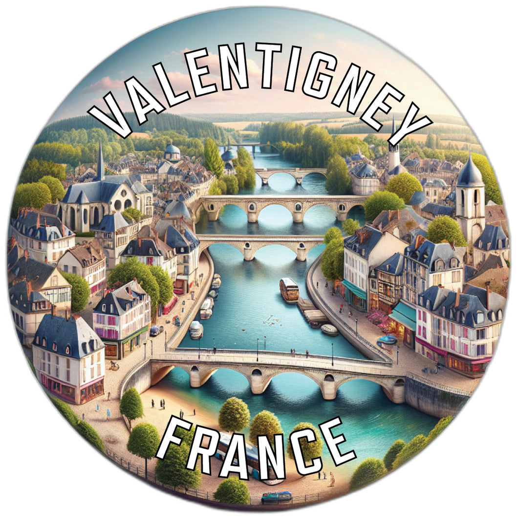 Valentigney France Souvenir Vinyl Decal Sticker 2-Inch