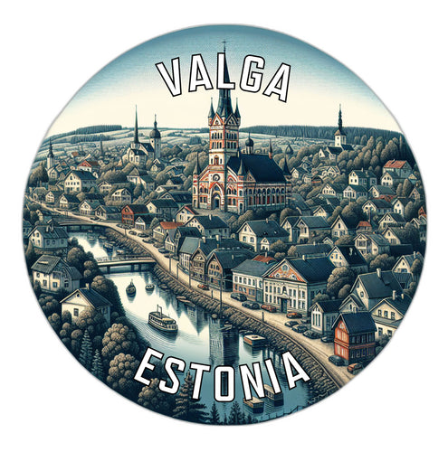 Valga Estonia Souvenir Vinyl Decal Sticker 3-Inch
