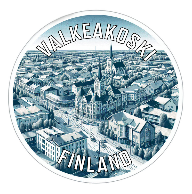 Valkeakoski Finland Souvenir Die Cut Flat Magnet 2-Inch