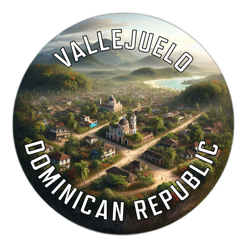 Vallejuelo Dominican Republic Souvenir Vinyl Decal Sticker 6-Inch