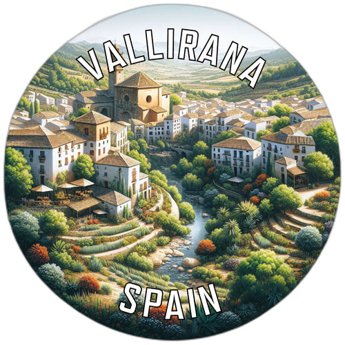 Vallirana Spain Souvenir Die Cut Flat Magnet 2-Inch