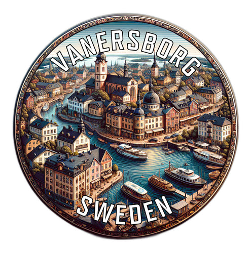 Vanersborg Sweden Souvenir Vinyl Decal Sticker 6-Inch