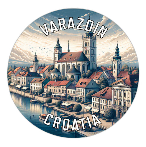 Varazdin Croatia Souvenir Vinyl Decal Sticker 3-Inch