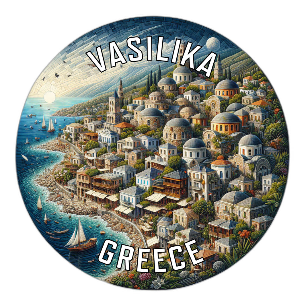 Vasilika Greece Souvenir Vinyl Decal Sticker 6-Inch