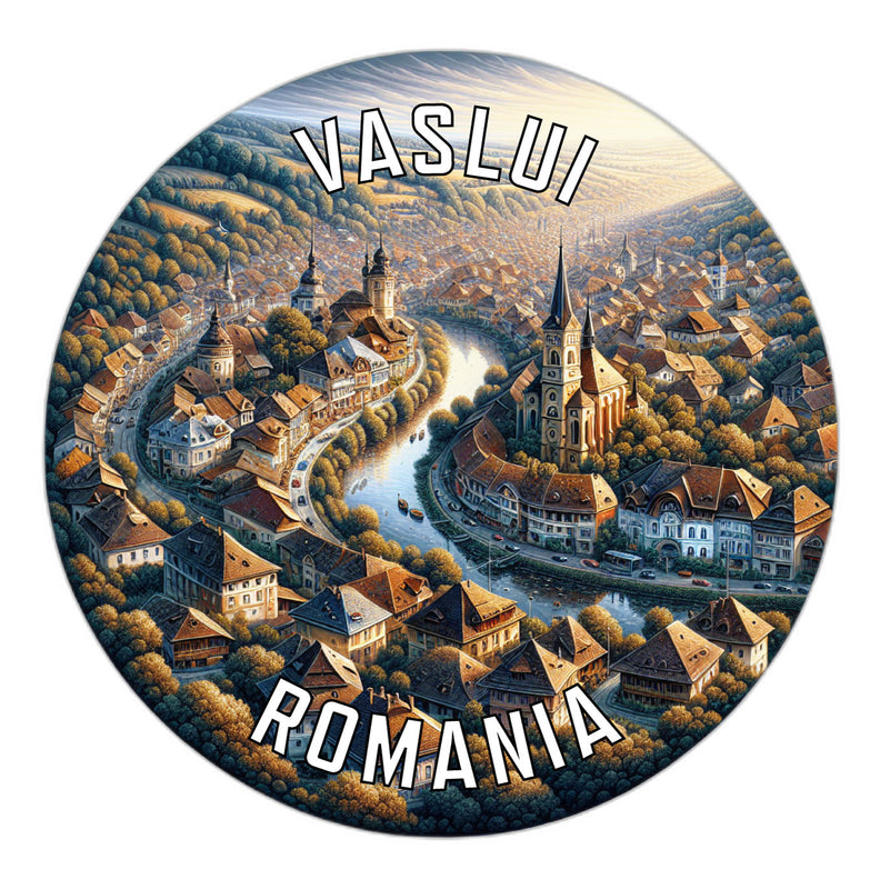 Vaslui Romania Souvenir Die Cut Flat Magnet 2-Inch