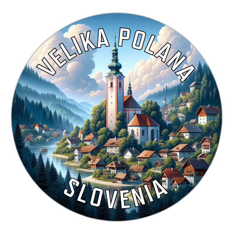 Velika Polana Slovenia Souvenir Die Cut Flat Magnet 2-Inch