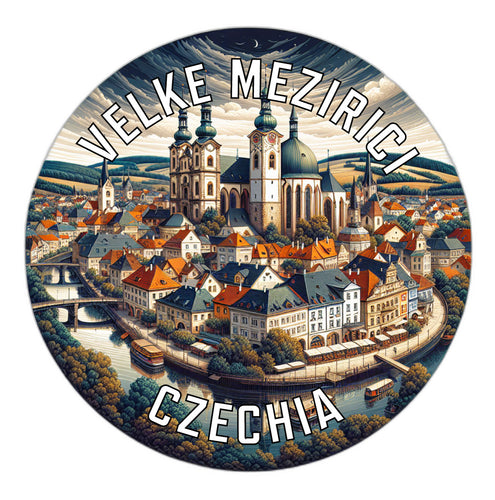 Velke Mezirici Czechia Souvenir Vinyl Decal Sticker 6-Inch