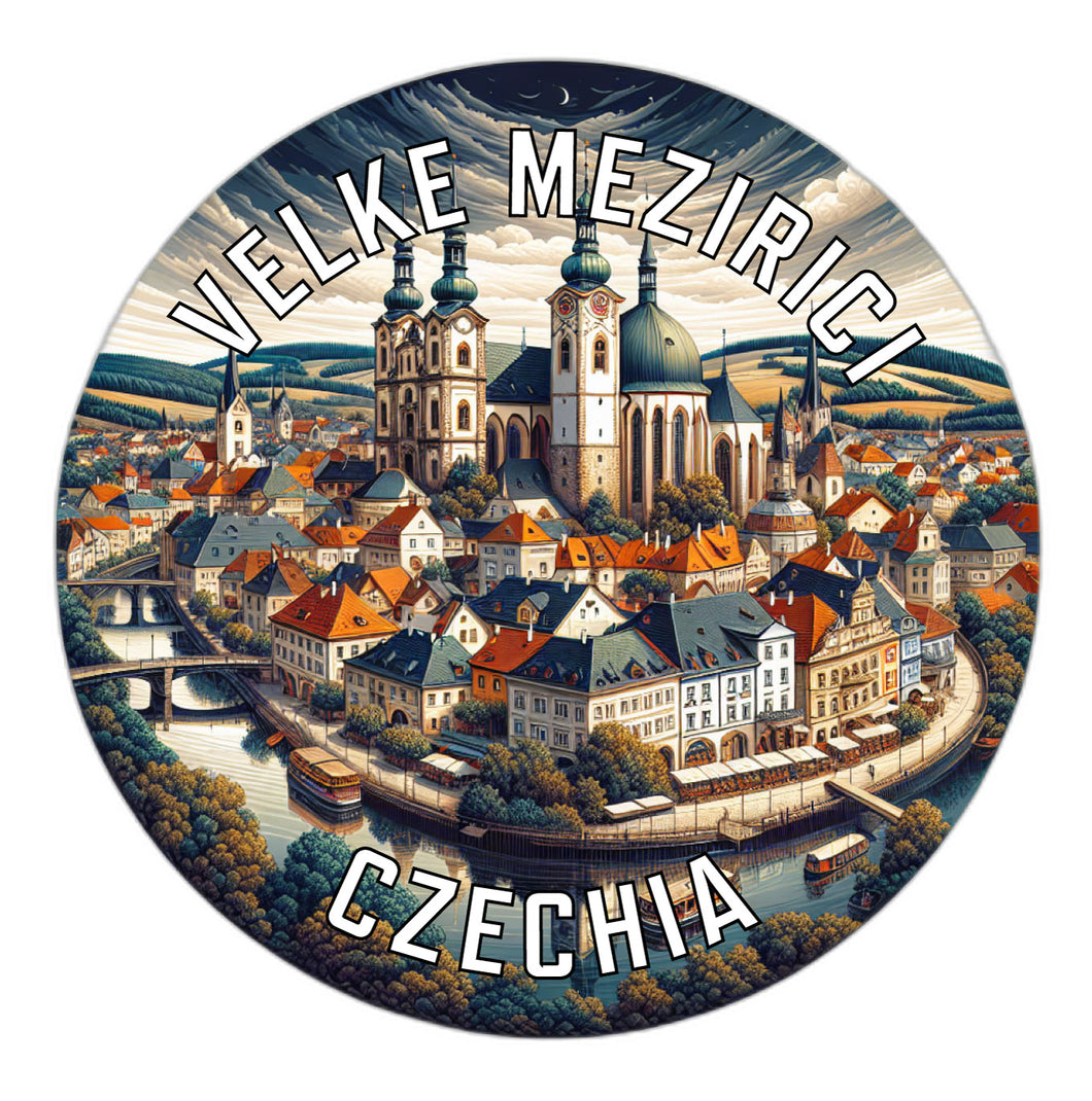 Velke Mezirici Czechia Souvenir Vinyl Decal Sticker 6-Inch